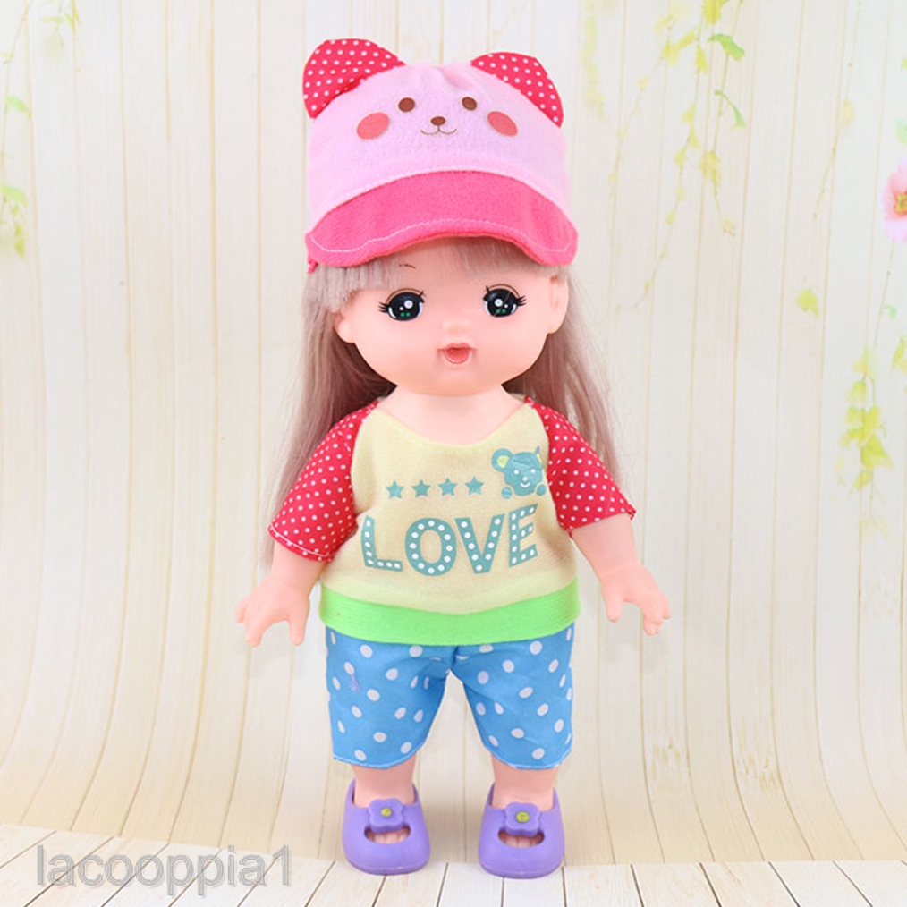 Lacooppia1 2pcs Doll Hat Jumpsuit Suits For 25cm Mellchan Baby Doll Dress Up Clothes Shopee Malaysia