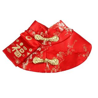 Pet Cat Autumn Winter New Year Costume Chinese Style Tang Dynasty Dress Festival Cloak With Red Envelope For Kitten Shopee Malaysia