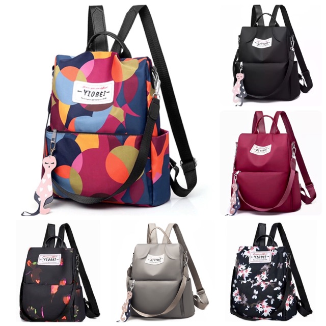 Wbb009 C1l1 Harlo Yiobei Backpack Premium Casual Backpack Women Bagpack Anti Theft Backpacks Bag Shopee Malaysia
