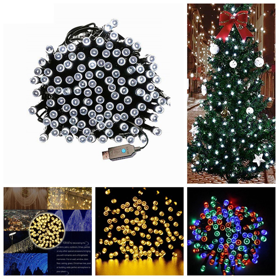 Sure, a freshly cut christmas tree smells great — for a few weeks while you're also dealing with the high cost, the hauling home, the dog drinking its water and the eventual crispy fire hazard it becomes. Usb Powered Led String Light 20m Garland Lights Black Green Wire Christmas Tree Lights 8 Modes Holiday Party Decor Shopee Malaysia