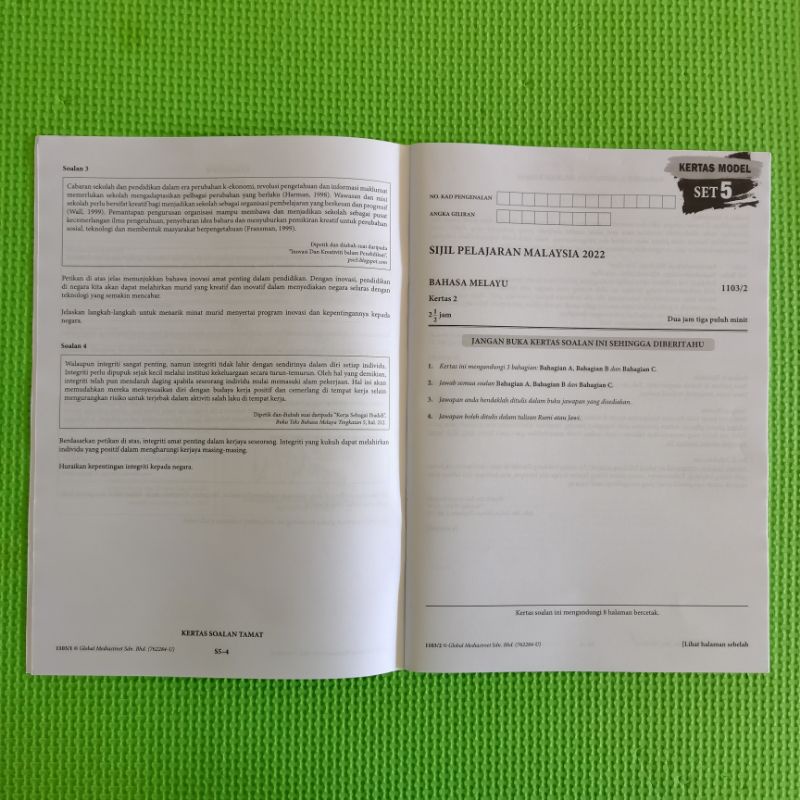 Rpt, rph, dskp 2022/23, fail guru. 2022 Kertas Model Spm Kssm Bahasa Melayu Shopee Malaysia