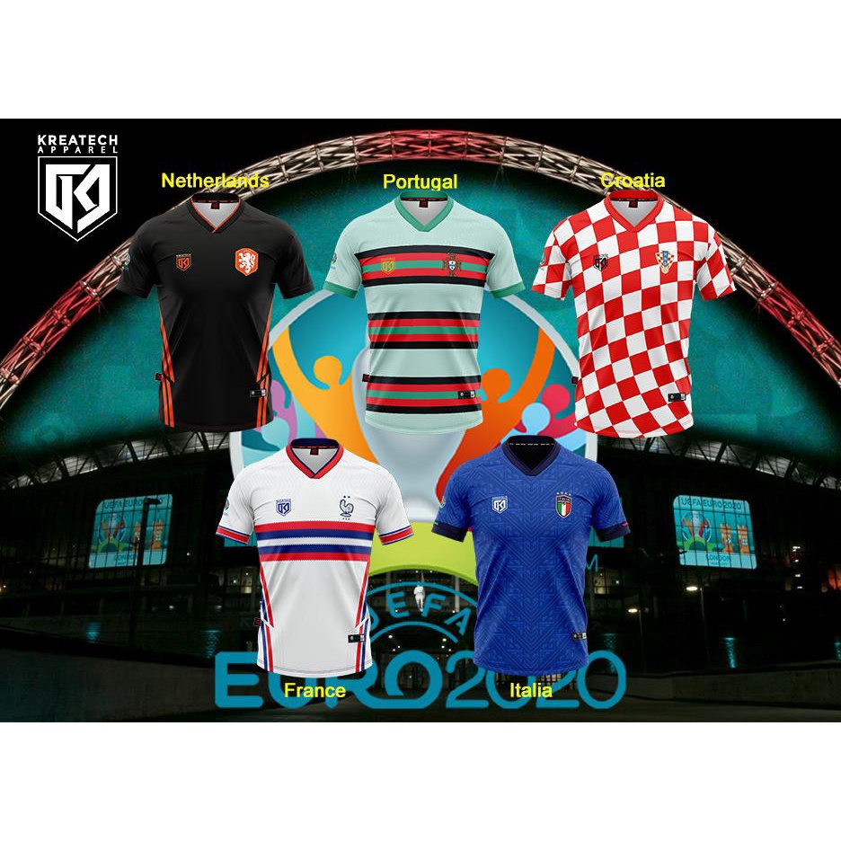 This picture shows the nike france euro 2020 home shirt. Buy Euro 2021 2020 Jersey Microfiber Tshirt Euro 2020 Netherlands Italy France Croatia Portugal Baju Jersey Murah Seetracker Malaysia