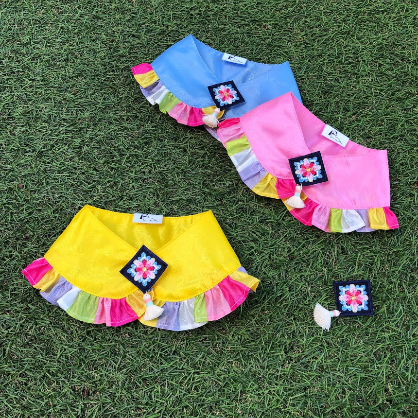 Korean Traditional Dress Hanbok Pet Puppy Dog Cat Cape Neck Scarf Shopee Malaysia