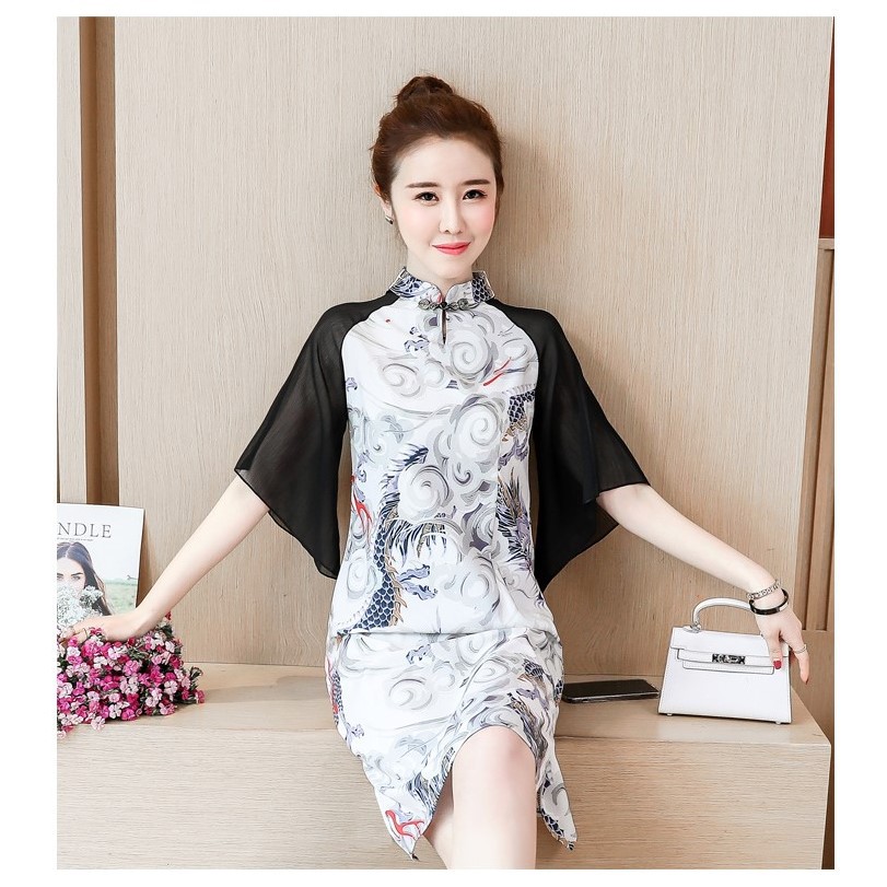 Plus Size Premium Quality Dress Gown Evening Dress Dinner Short Dress Cheongsam 大大码短