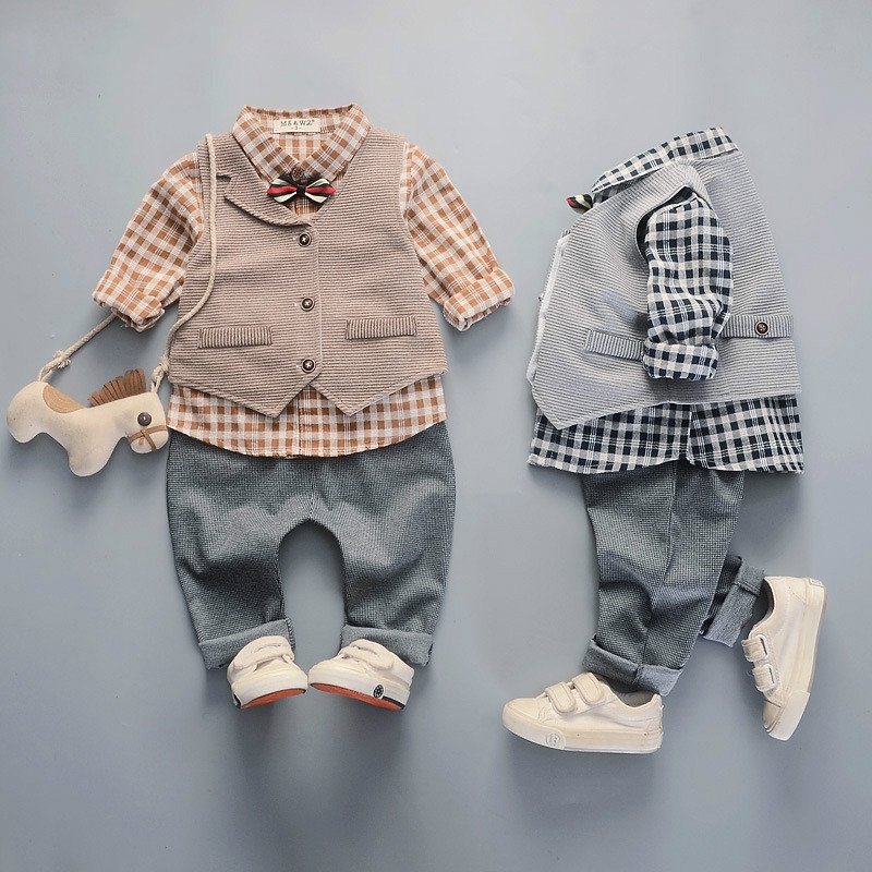 Fashion Baby Boys Kids Blazers Boy Suit For Weddings Prom Formal Lattice Dress Wedding Boy Suits Birthday Party Gift Shopee Malaysia