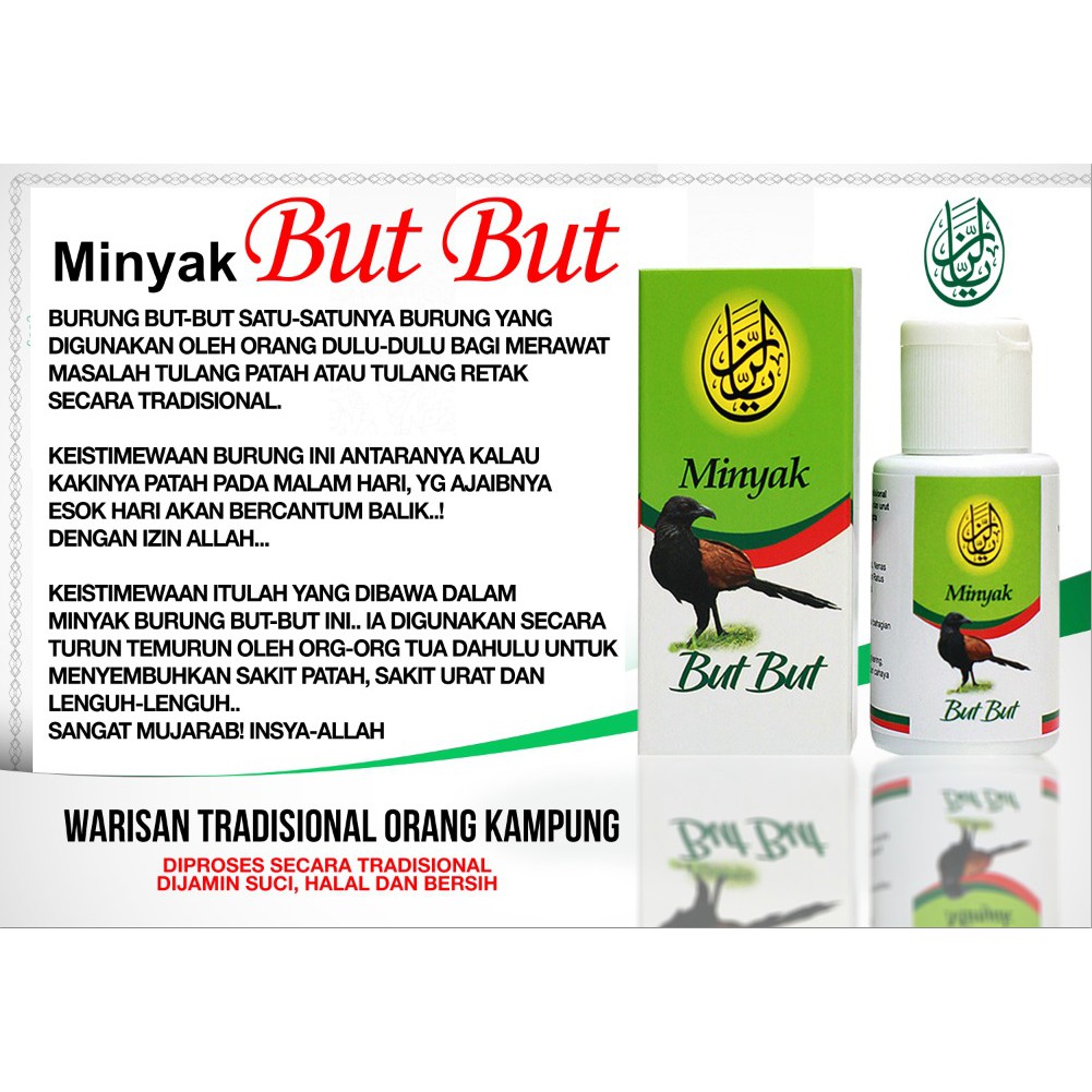 Minyak But But Patah Tulang Sakit Pinggang Lutut Saraf Slip Disc