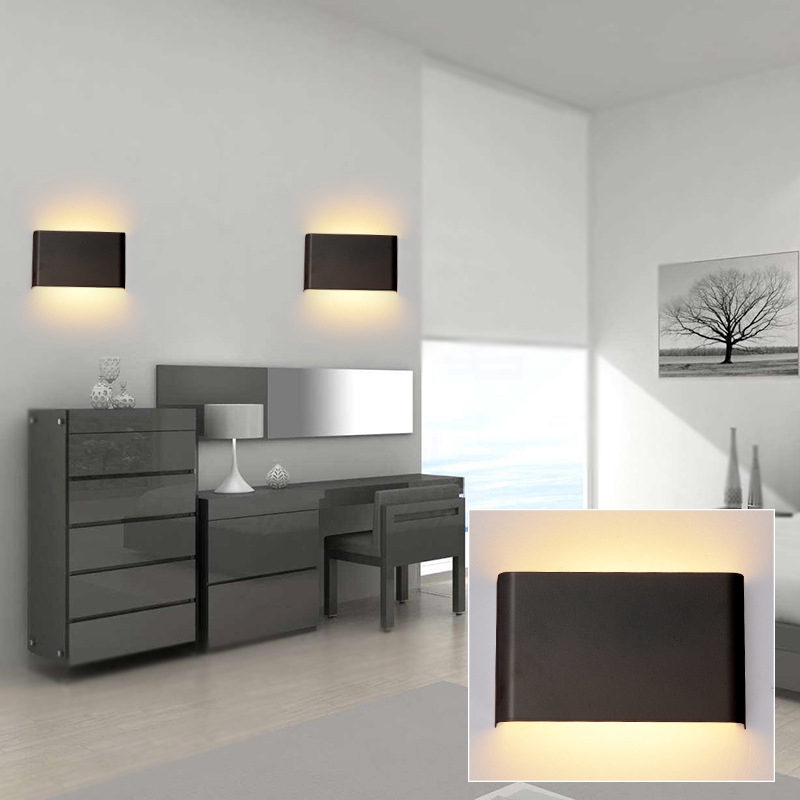Rectangle Led Wall Lamp Bedside Sconces Light Living Room Bathroom