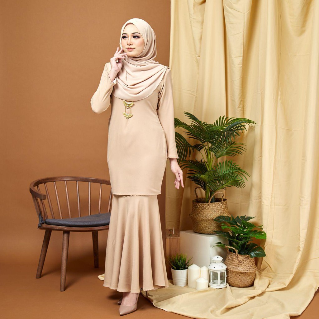 Pola kain kembang payung @ peplum · nak jahit kain peplum? Baju Raya2022 Kurung Modern Kain Kembang Payung Shopee Malaysia