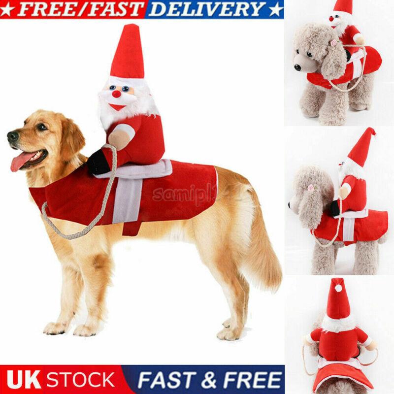 Christmas Santa Claus Pet Dog Fancy Dress Jacket Coat Costume Outfit Clothes Uk Shopee Malaysia