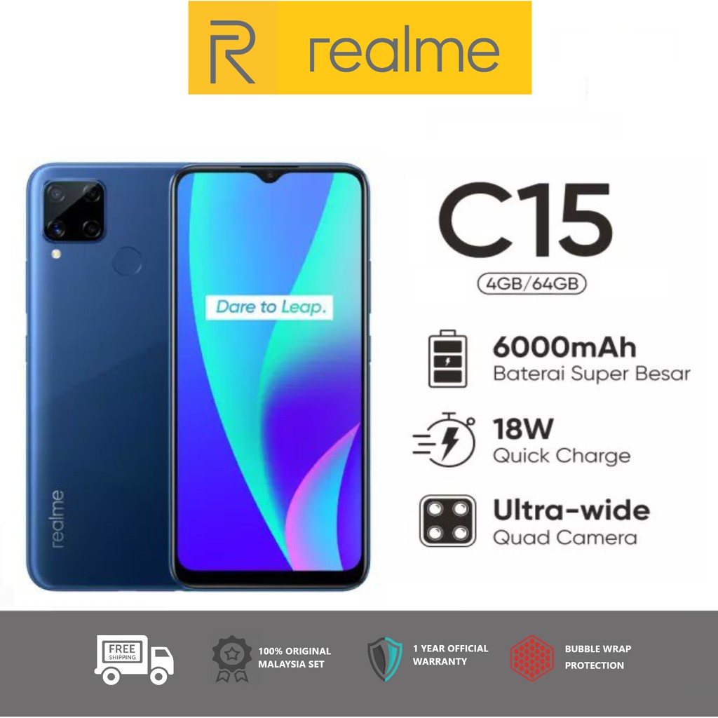 Jual Realme C15 4 128 Terbaru Harga Murah September 2021 Cicil 0 