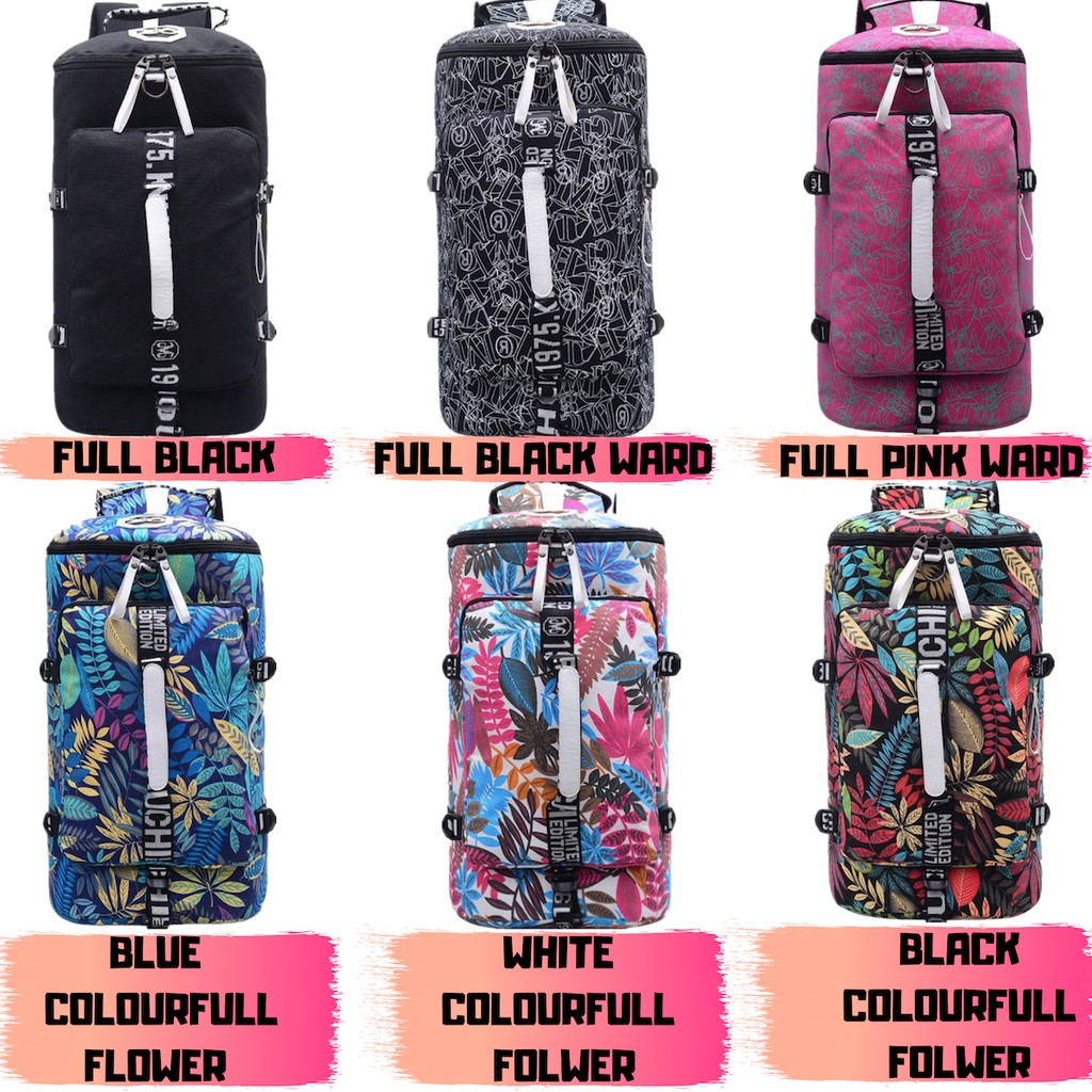 3 Way Use Korean Large Duffel Backpack Travel Backpack Bag Sling Bag Beg Silang Beg Sandang Shopee Malaysia