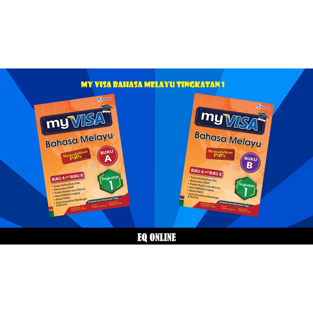 Nusamas My Visa Bahasa Melayu Tingkatan 1 Buku A Dan B Shopee Malaysia