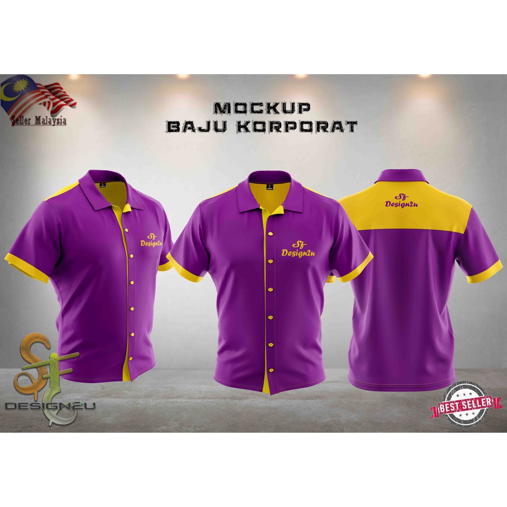 Download 20 wordpress baju korporat ideas corporate shirts wordpress shirts. Mockup Baju Korporat Adobe Photoshop File Shopee Malaysia