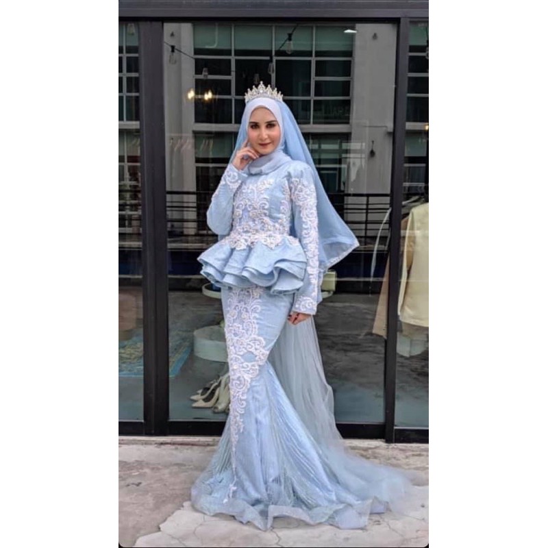 Tentu saja design baju pengantin peplum memang sedang banyak dicari oleh orang di. Baju Sanding Peplum Full Lace Shopee Malaysia