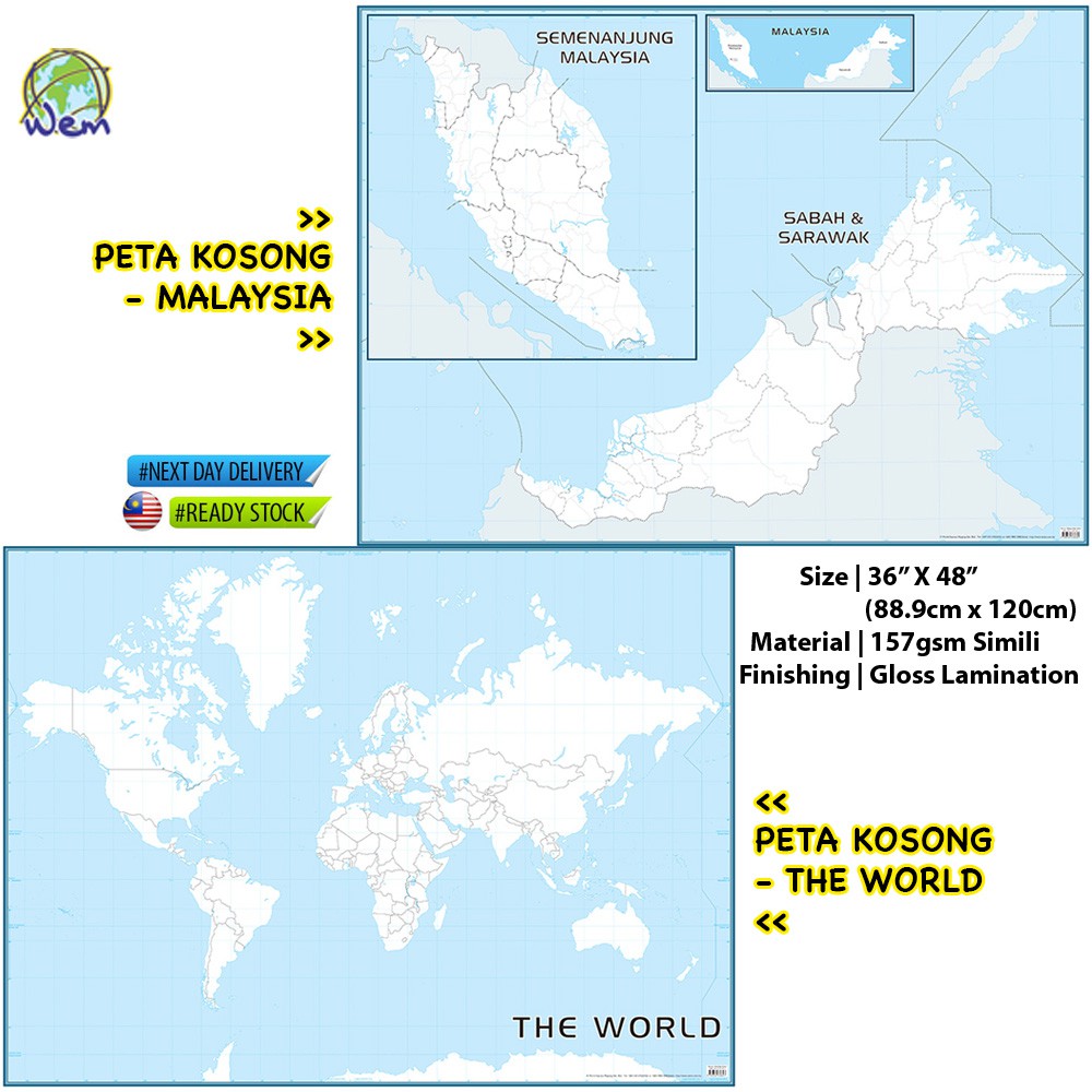 Aug 06, 2022 · peta bisa berubah jika ada pergeseran lempeng politik secara mendadak, terutama jika salah satu kandidat presiden potensial (sebut saja nama tiga besar hasil survei) berpindah haluan. Peta Kosong Large Blank Outline Map The World Poster Malaysia Great Blank Wall Map For Classroom Or Home Study Shopee Malaysia