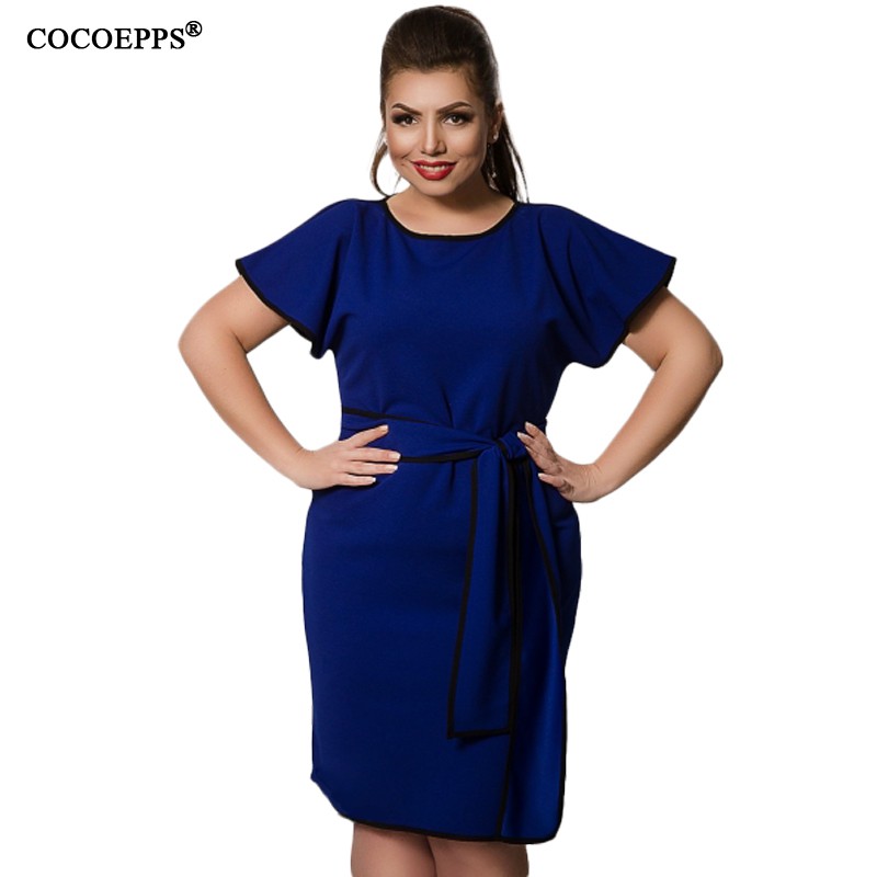 Patchwork Women Plus Size Lady Big Size Butterfly Sleeve Dinner Maxi Size Dress Shopee Malaysia