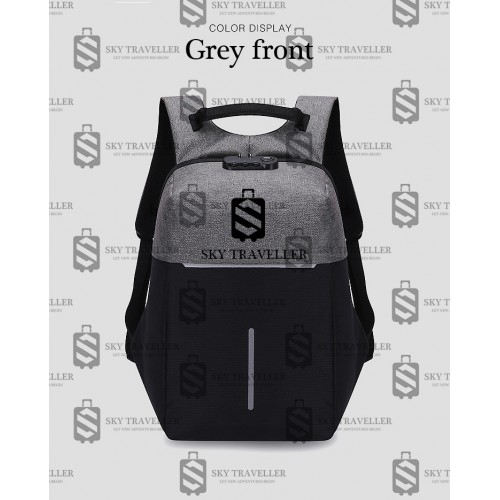 Sky Traveller Sky319 Durable Anti Theft Travel Bag Laptop Backpack Shopee Malaysia