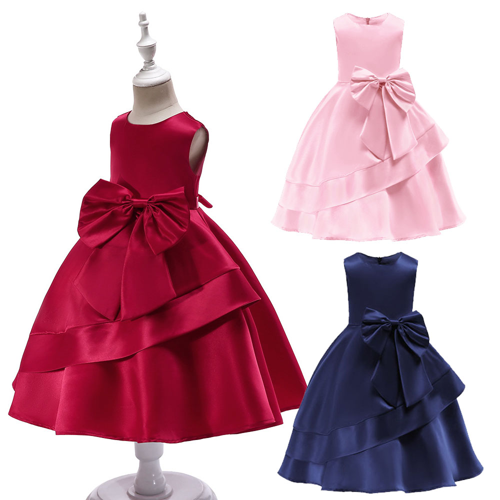 Boysgirlsfashion New High Quality Baby Girl Kids Summer Frock Kids Party Wear Flower Girl Western Party Birthday Dress Shopee Malaysia