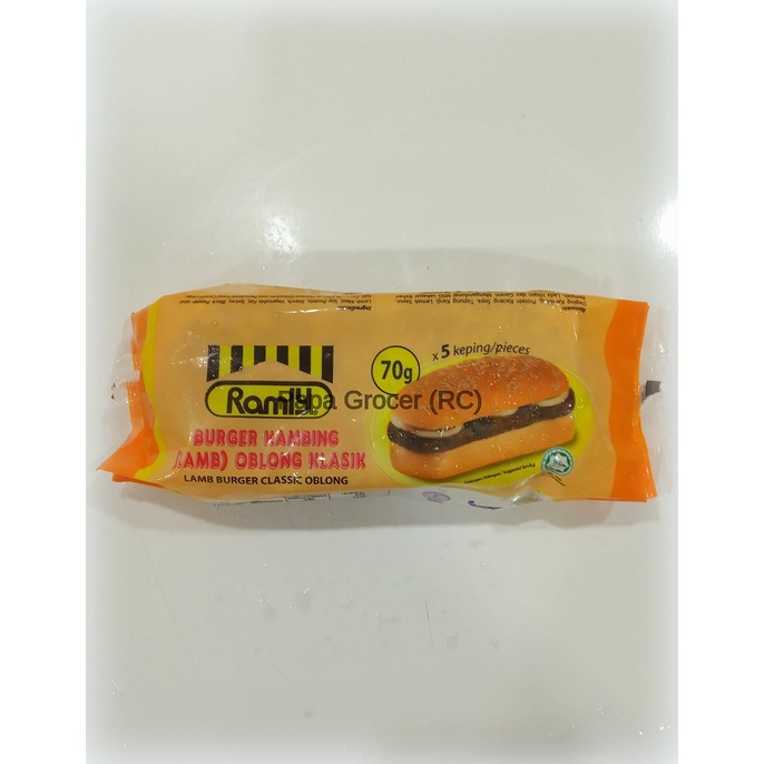 100 Original Ramly Burger Ayam Chicken Lembu Beef Kambing Oblong Klasik 350g 5 X 70g Malaysia 