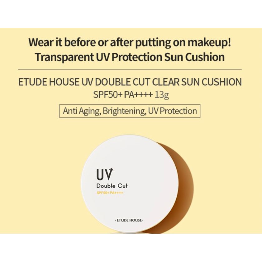  Etude House Uv Double Cut Fresh Sun Gel Spf50 Pa Moisturizing And Hydrating Non Sticky Skin Protection From Uv Rays Kbeauty Beauty Personal Care 