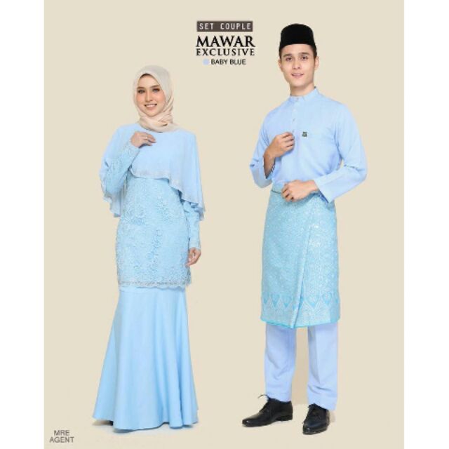 Baju songket baby blue dr ruhila hijab fashion, fashion outfits, bridal makeup looks,. Baju Nikah Tunang Baby Blue Shopee Malaysia