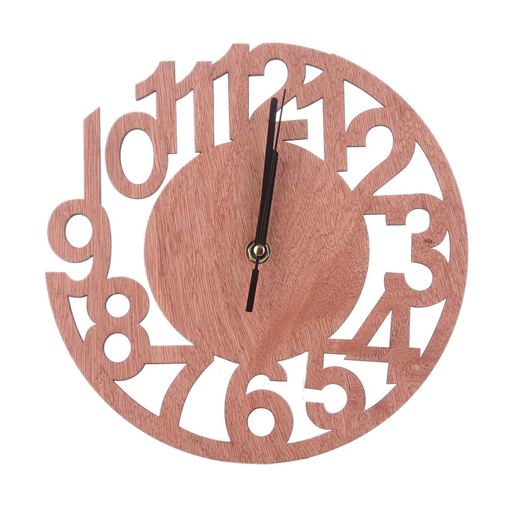 2020 Antique Style Creative Number Scale Round Wooden Wall Clock Wooden Bedroom Wall Clock Home Shopee Malaysia