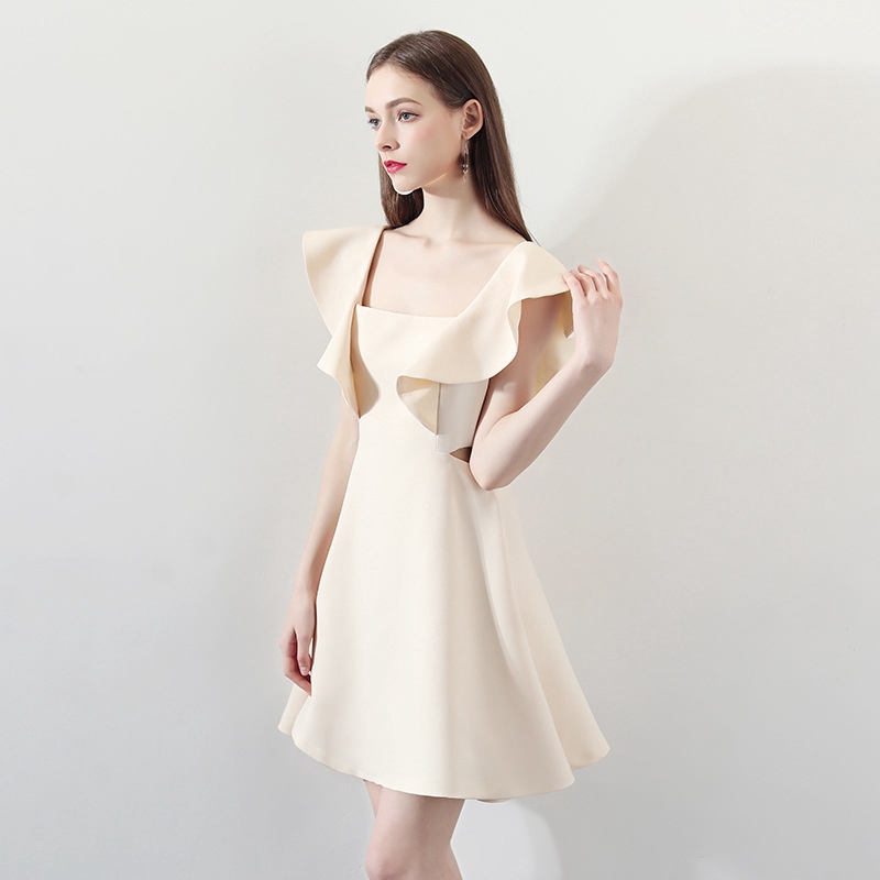Champagne Mini Dress Women New Dress Birthday Party Dress Shopee Malaysia