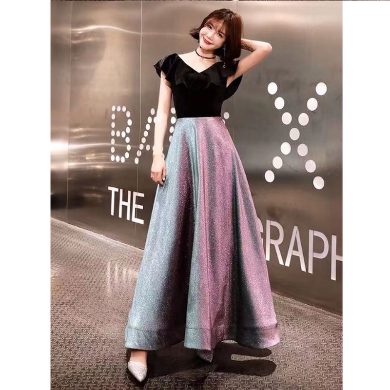 Ready Stock Womens Maxi Dresses Temperament Elegant Host Queen Dress Sexy Slim Dinner Prom Party Long Dress Shopee Malaysia