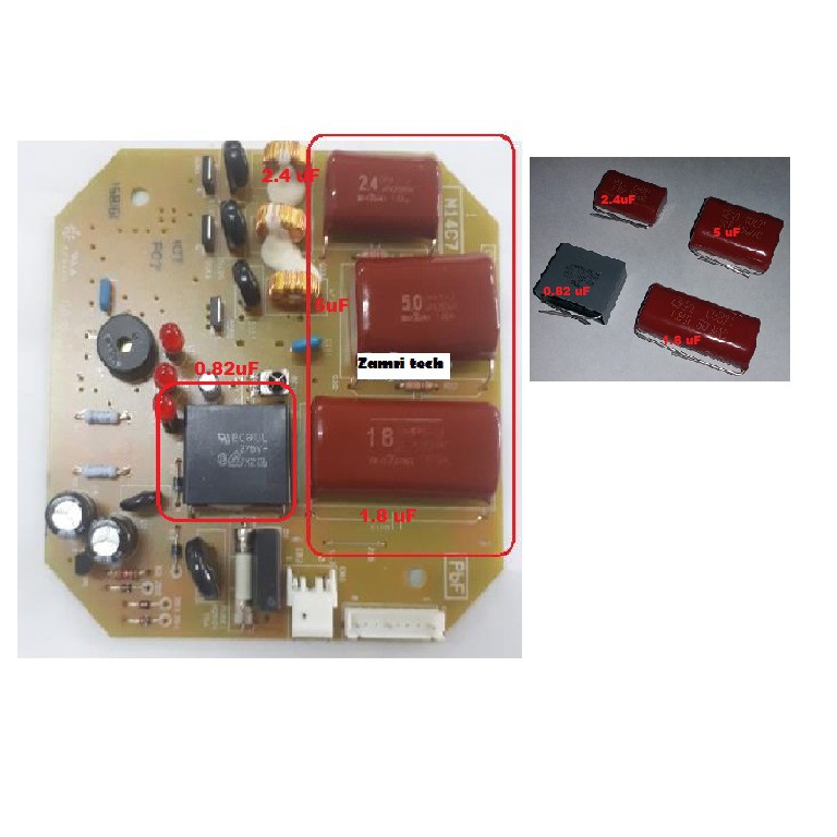 Capasitor Panasonic Kdk Ceiling Fan Condenser Capacitor 0 82uf 1 8uf 2 4uf 5uf