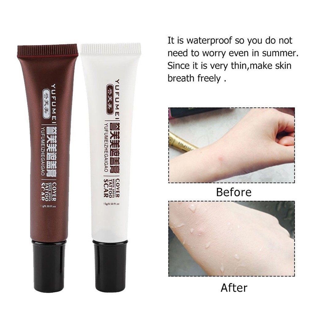 2pcs Waterproof Tattoo Scar Concealer Hiding Spots Birthmarks Cover Up Shopee Malaysia