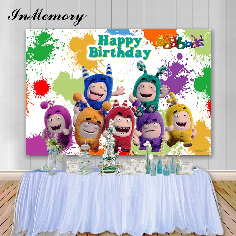 Personalized printable digital invitation for boys or girls of any age. Oddbods Backdorp For Children Colorful Graffiti Backgrounds For Photo Studio Baby Shower Birthday Party Photography Decoration Shopee Malaysia