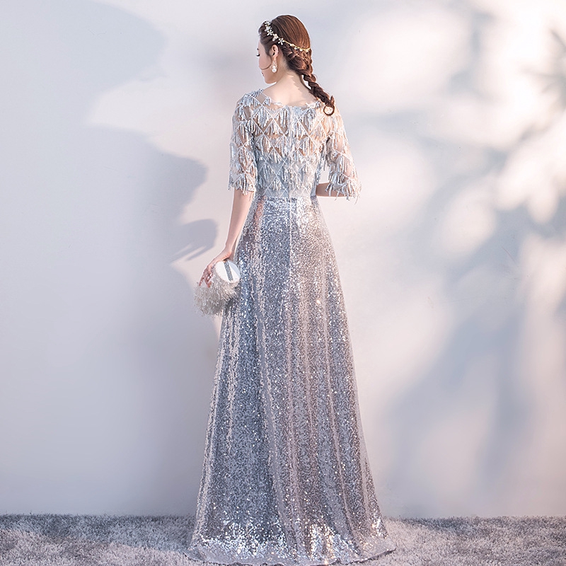 Women S Dress Bling Evening Dinner Dresses For Women Girl Long Performance Bride Bridesmaid Wedding Party Dresses Shopee Malaysia