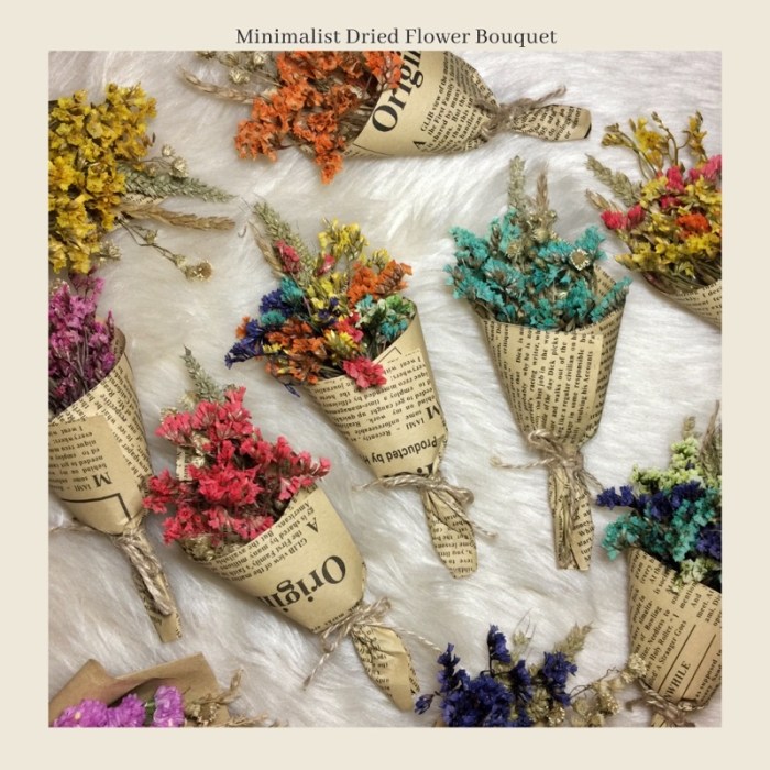 Dried bouquet mini flower floral small
