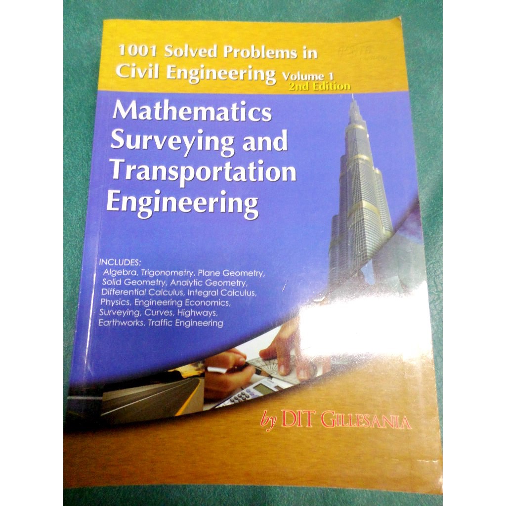 Mathematics Surveying And Transportation Engineering Shopee