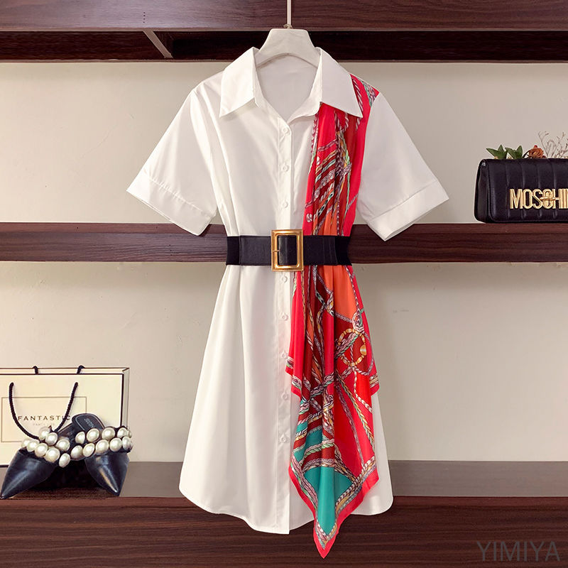 Summer New Large Women S Dress With Fat Sister Covering Her Belly Shopee Philippines