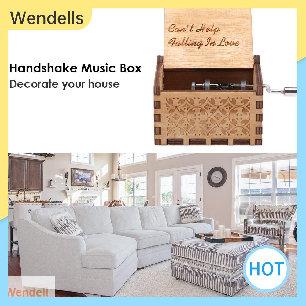 Wd Handmade Wooden Carving Music Box Romantic Theme Shopee Philippines