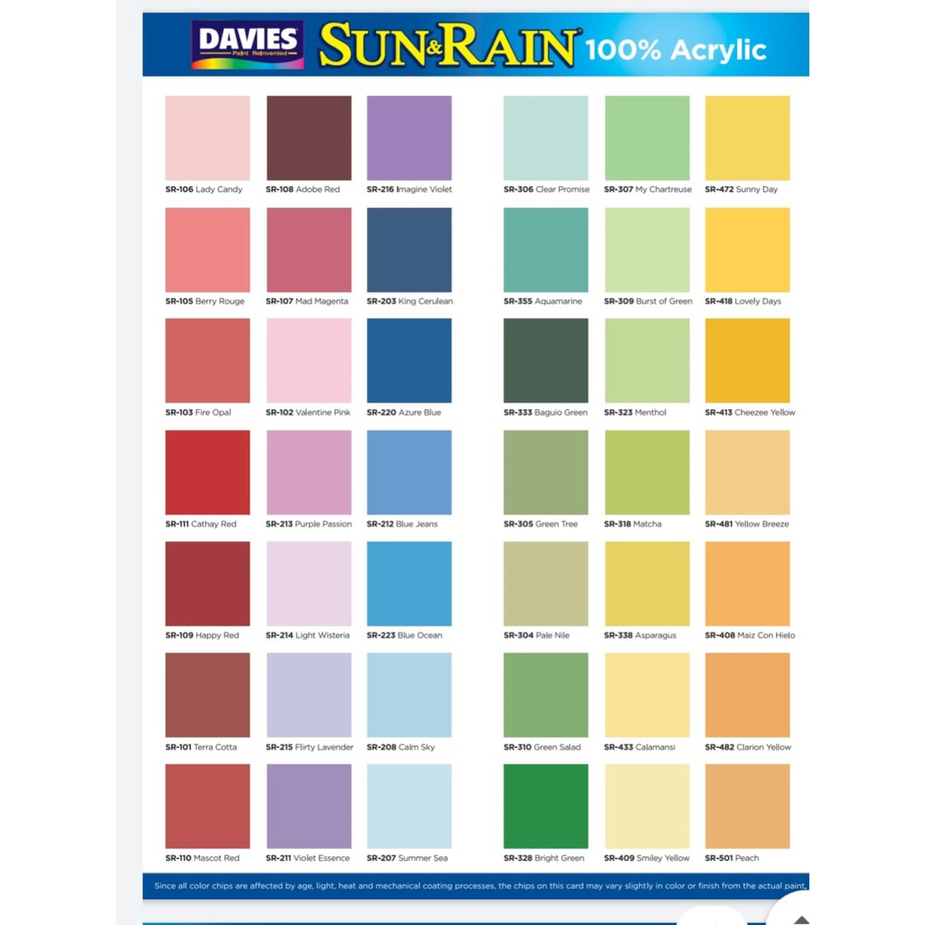 Get the best davies paint price in the philippines | shop davies paint with. Interior Davies Paint Color Chart Outlet 58 Off Www Ingeniovirtual Com