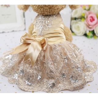 Dog Wedding Dress Dog Dress Spring Summer Autumn Wedding Dress Pet Clothes Dog Clothes Cat Clothes Shopee Philippines