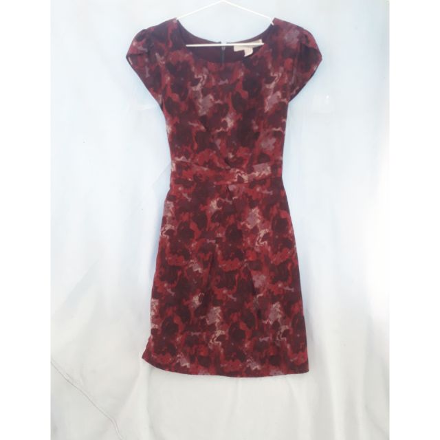 Original Forever 21 Maroon Floral Dress Petite Shopee Philippines