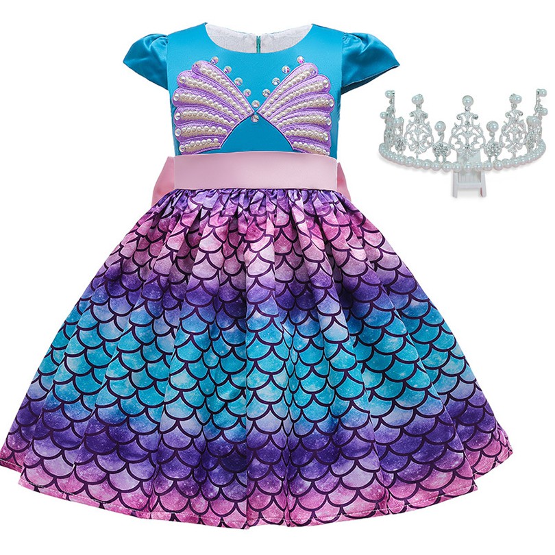 Ready Stock Kame Mermaid Dress Princess Dress Girls Dress Kids Birthday Dress Kids Halloween Costume Birthday Christmas Costume G074 Shopee Philippines