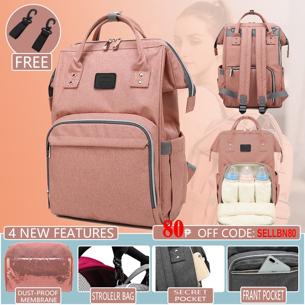 Upgraded Diaper Bag Backpack Baby Nappy Bag Shopee Philippines