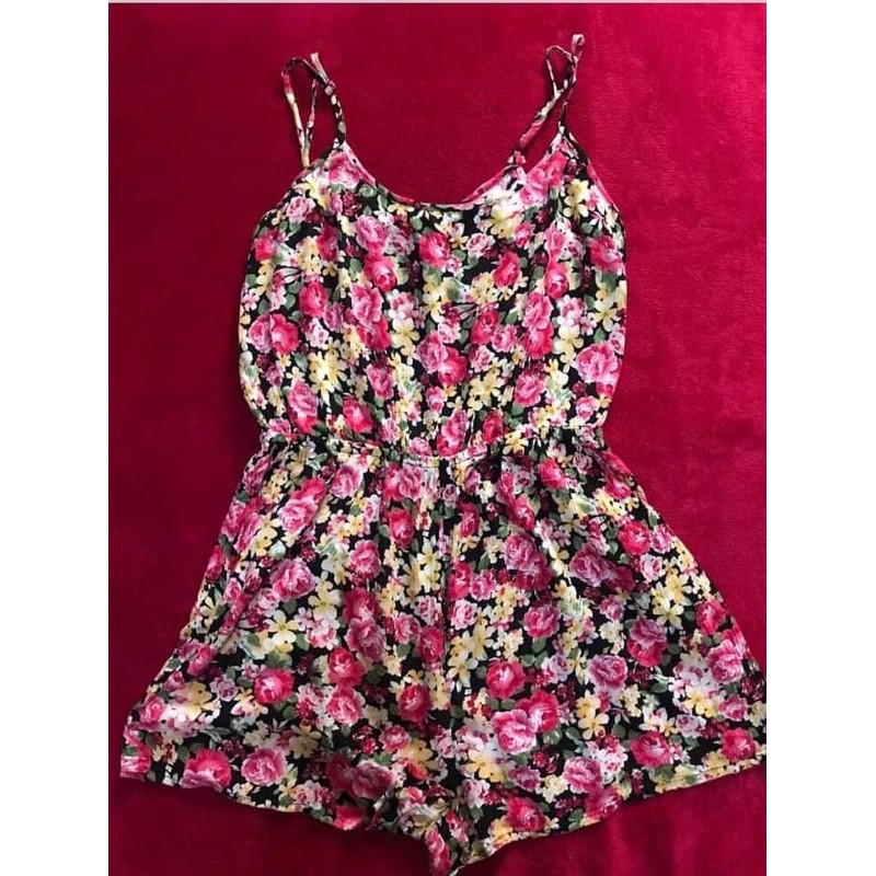 Preloved Forever 21 Floral Romper Dress Shopee Philippines