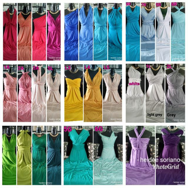 Oldrose Infinity Dress Bridesmaid Matron Of Honor Sponsor Ninang Multiways Top Wrap Around Plus Cod Shopee Philippines