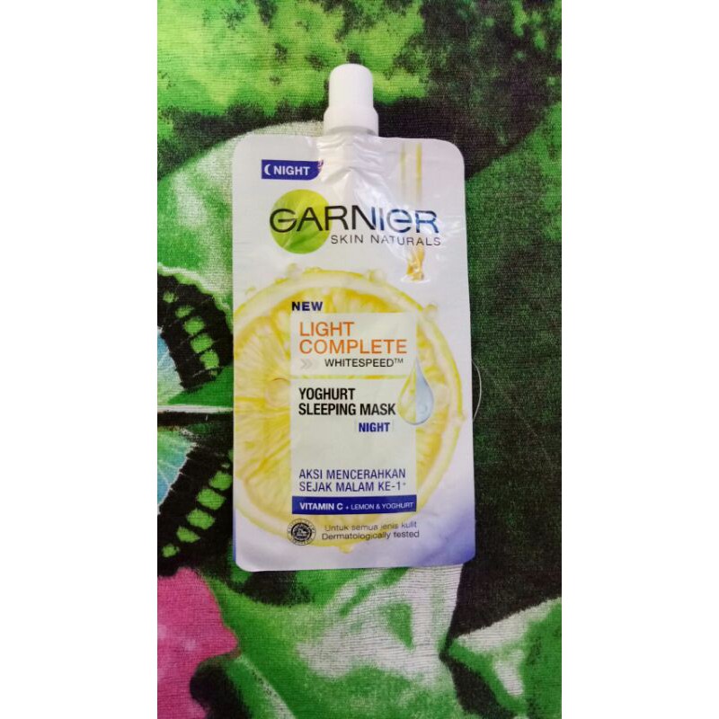 The sleeping mask repairs damaged cells, brighten and remove dead skin cells on the face overnight.section 2:section 3:this light complete yogurt sleeping . Garnier Light Complete Yoghurt Sleeping Mask 7ml Shopee Philippines