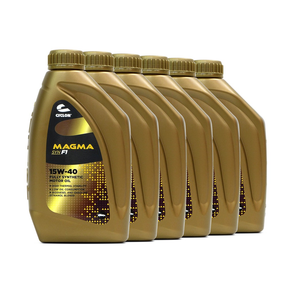 Cyclon Magma Syn F1 15w40 Fully Synthetic Motor Oil For Gasoline And Diesel Engines 1l Pn Jm05009 X6