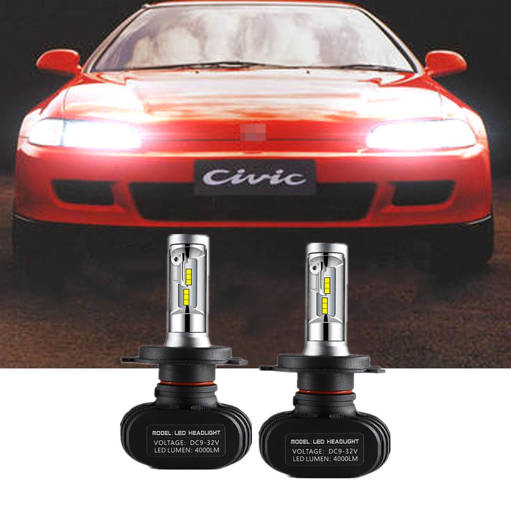 92 95 Civic Headlight Bulb Replacement 1 Bulb White color bulb 5560W 1200lm.
