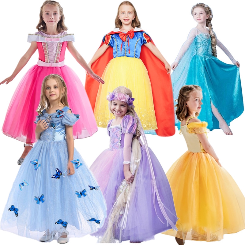 Nnjxd Princess Girl Costume Tutu Birthday Dress Baby Kids Clothes Cosplay Dresses Shopee Philippines