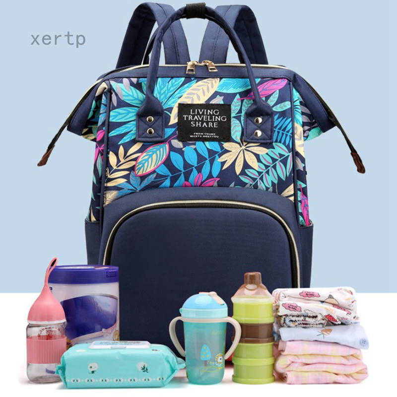 Diaper Bag Backpack Mommy Bag Maternity Large Nappy Bag Printed Bebe Bag Travel Backpack Baby Shopee Philippines