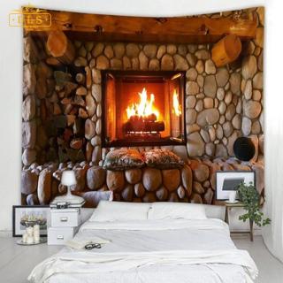3d Tapestry Wall Hanging Tapestries Curtain Fireplace Christmas Rock Stone Bedspread Beach Towel Tablecloth Wall Art Decoration Decorative Tapestries Aliexpress