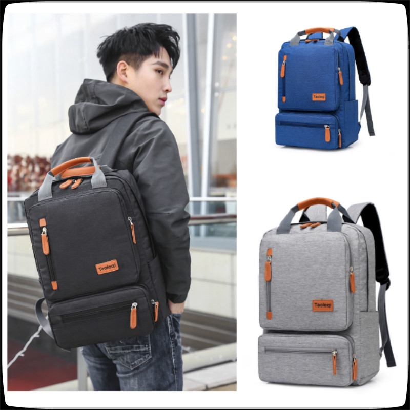 Men S Bag Double Shoulder Bag Schoolbag Trend Travel Bag Multi Function Leisure Backpack Notebook Computer Bag Simple Bag Large Capacity Handbag Shopee Philippines